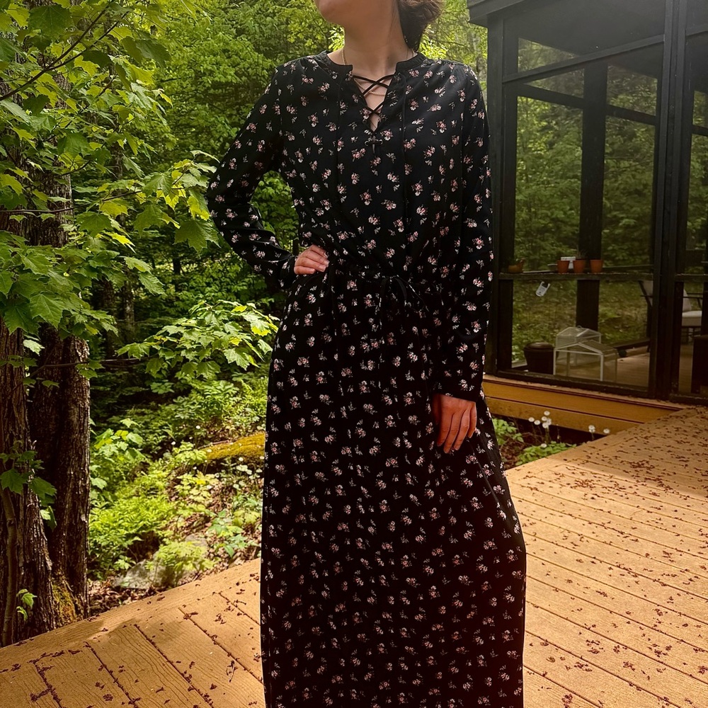 Maison Scotch - Scotch & Soda Boudoir Floral Maxi Dress, long sleeves- 2